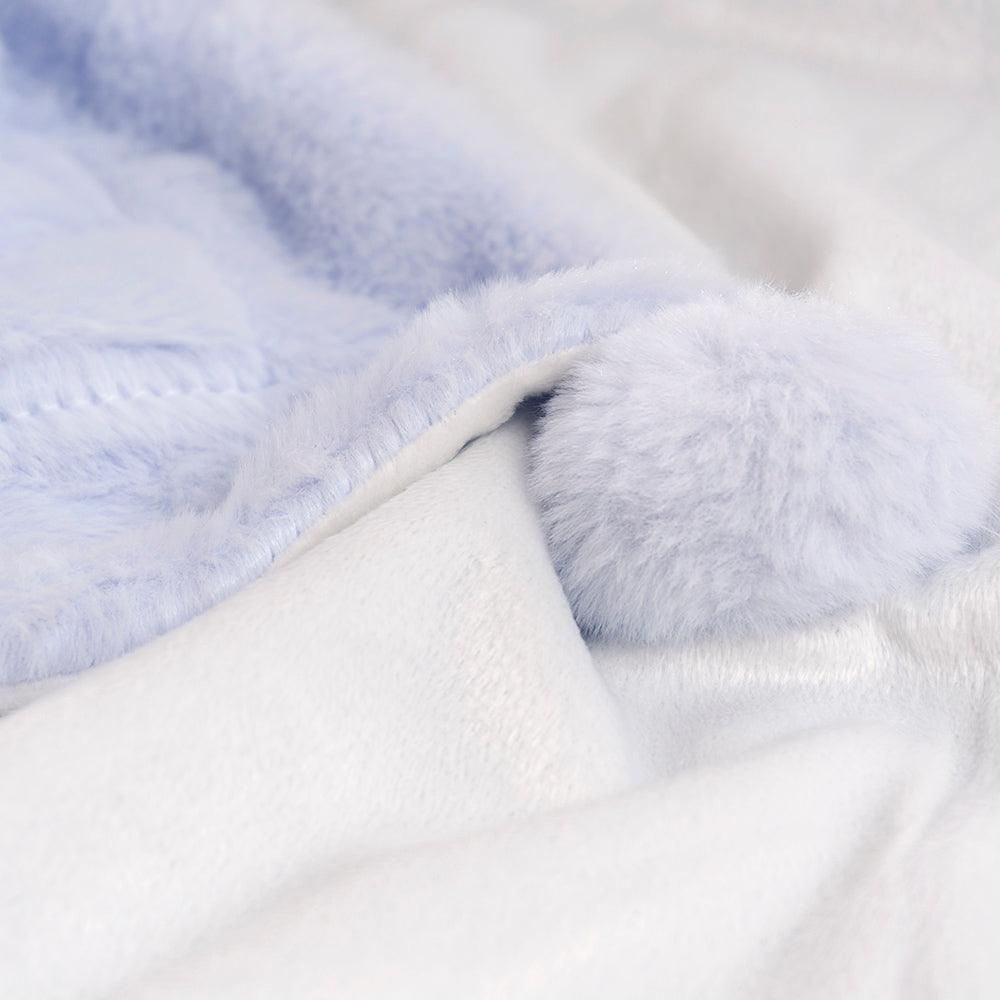 Manta Bebé Personalizada Invierno Pompon - Nanetes #